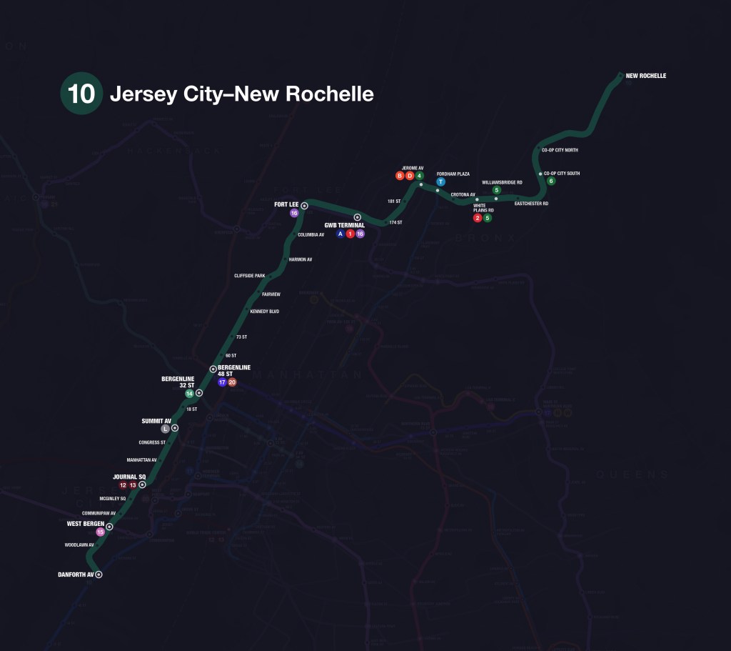 Greater New York Metro Part 3: Bergenline Avenue and Beyond (Line&nbsp;10)